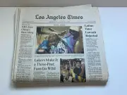 LOS ANGELES TIMES June 13 2002 Lakers NBA Champions Three Peat Kobe Shaq O’Neil
