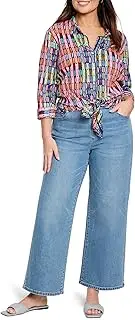 [NIC+ZOE] Women's Rainbow Macaroon Long Crinkle Shirt