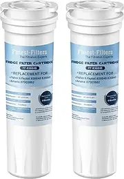 [Finest-Filters] 836848 Fridge Water Filter, Compatible with Fisher & Paykel 836848, 836860, E404BRXFDU, E522BRXFDU, PS2067635, Amana/Maytag 67003662, RO185014, RO185011, WF60 Fridge Filters (2 Pack)
