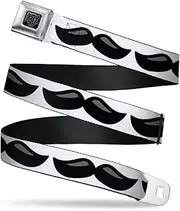[Buckle-Down] Seatbelt Buckle Belt, Plastic Mustache