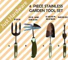 Stainless Steel Garden Tools Fork, Hoe & Digger, Garden Trowel, Weeder
