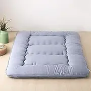 OKUYOSHI Japanese Floor Mattress, Futon Mattresses Tatami Mat Floor Bed for Camping (Grey, 100 * 200CM)