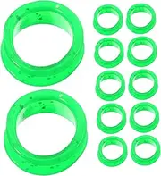Multi-color Silicone Scissor Finger Rings 12pcs Dog Grooming Shears Pet Grooming Accessories Sturdy Material Easy to Identify Different Scissors