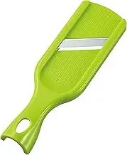 Shimomura Kougyou FVS-610 Full Veggie Smile Cucumber and Leek Slicer, Dishwasher Safe, Made in Niigata, Tsubamesanjo, 6.8 x 2.1 x 0.9 inches (174 x 53 x 23 mm), Green