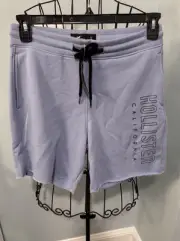 NEW Hollister California cotton/polyester shorts Small S Light Blue 7” inseam