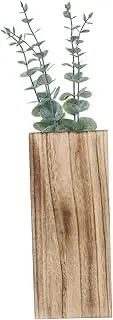Parliky Boho Room Decor Wall Greenery Decor Wooden Wall Planter Vase with Artificial Plants for Home Decor