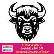 Buffalo Black Vinyl Decal Car Truck Windows Laptop Tablet Tumbler Mug Notebook