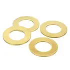 4Pcs Brass Flat Washer, M30 3/16"x1/16"x0.148mm Fenders Washers Assortment