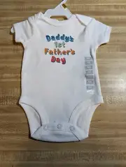 Carter's Baby Unisex Newborn 100% Cotton Daddy's 1st Father's Day Bodysuit
