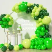 Green Balloons Arch Kit, 139Pcs Green Balloon Garland Kit Lime Green Emerald