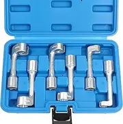 WYNNsky 12pt 1/2" Dr L-Type Diesel Injector Line Socket Wrench Set 12 14 16 17 18 19mm