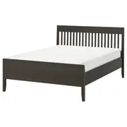IDANÄS bed frame, dark brown/Luröy, Full/Double