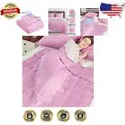 Luxurious 10lb Cooling Weighted Blanket - Soft & Machine Washable, Pink