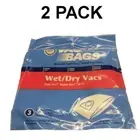 6 Bags for Shop Vac Mighty Mini M100 Vacuum Cleaner Bag 6 Bags + 2 Filters