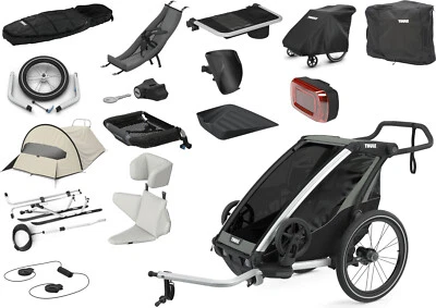 Thule Chariot Lite 1er Single Multisport Fahrradanhänger Anhänger Agave Grün ...
