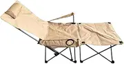 Foldable Reclining Chair - Outdoor Folding Reclining Chair | Ergonomic Lounge Comfortable Portable Lightweight Chaise for Pool Patio Beach Backyard Tanning Lawn