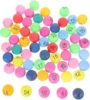 Yardwe Mini Plastic Balls Numbers 1-70 for Boys and Girls Games Party Favors Raffle Draw Bingo