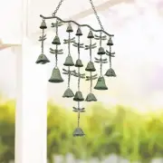Dragonfly Wind Chimes for Outside, Large Strung Verdigris Windchimes with Wro...