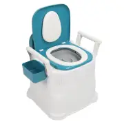 Bedside Commode Toilet for Elderly with Limited Mobility, Portable Squat Toilet