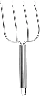 Ciieeo Stainless Steel BBQ Fork Multi Functional Roasting Fork for Camping Grilling for Meat Vegetables Fruits for Outdoor Picnics Family Gatherings