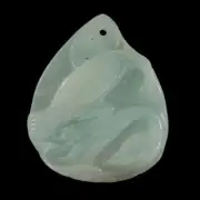 BI38028# Hand Carved Cameo Bird Amazonite Pendant Bead Gemstone