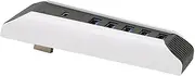 5 Port USB Hub for PS5, USB High Speed Expansion Hub Splitter Extender with 4 USB + 1 Type C Port + 1 USB Charging Port, for PS5 Console, Game Console Accessories