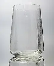 Gökotta Japanese Handmade Hammer Crystal Glasses Highball Tumbler Glass | Luxury Glasses Set for Water, Cocktails and Whiskey - Premium Bar Accessories in Smoke Grey (Grey, 400 ml, Pack of 4)