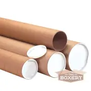 2x20'' Kraft Mailing Shipping Packing Tubes 50/cs from The Boxery
