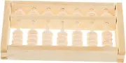 Gogogmee Wooden Abacus for Tools for Arithmetic Counting Tool Abacus for Math Wooden Soroban Abacus Birthday Photo Props Frame Small Abacus for Wooden Frame Abacus Khaki