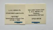 WRENN Etched model railway Name Plates for Bulleid Battle of Britain "SPITFIRE"