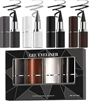4Pcs Gel Eye-liner Pencil, Smudge-Proof Eyeliner, Fast-Drying Eye Makeup, Waterproof & Sweat-Resistant, Quick-Dry & Smudge-Proof Formula, 15x10x4 For Gathering, Daily Life