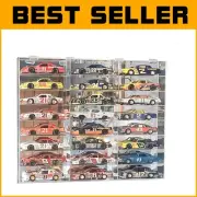Elegant Clear Acrylic Display Case for 1:24 Scale Diecast Cars - 24 Compartments