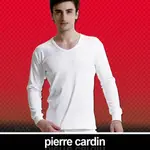 PIERRE CARDIN 皮爾卡登 排汗厚暖棉U領長袖衫 皮爾卡登內衣 皮爾卡登衛生衣