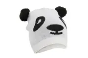 FLOSO Childrens/Kids Unisex Animal Design Winter Beanie Hat (Tiger, Panda, Bear, Dog) (Panda) (One Size)