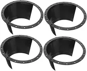 Mikinona 4pcs Speaker Gasket Rings for Car Speakers Durable Adapter Spacer Secure Fit Protects From Rain Easy to Clean