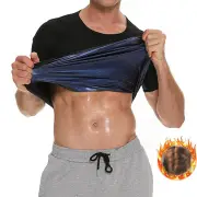 TENGOO Men Sauna Sweat Vest Hot Compression Shirts Fitness Training Slimming Body Shaper Waist Trainer Gym Exercise Vers