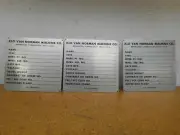 XLO VAN NORMAN MACHINE CO 4R-1618 Plate Tags New Old Stock (Lot of 3)