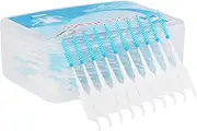 RAYWE 200Pcs/Box Dental Floss Interdental Brush Teeth Stick Toothpick Soft Silicone Double-Ended Tooth Picks Oral Care