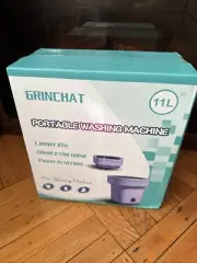 Mini Portable Washing Machine with 11L Capacity and Blue Light, Ideal for Und...
