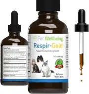 Pet Wellbeing Respir-Gold for Cats - Vet-Formulated - Supports Easy Breathing, N