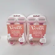 2 Gillette Venus ComfortGlide White Tea Women’s Disposable Razor 3 Blade 2 Count