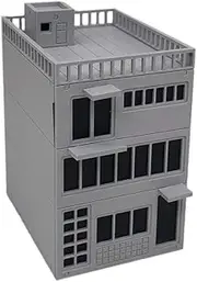 Outland Models Railway Scenery Miniature Building 3-Story City Shop 1:87 HO Scale
