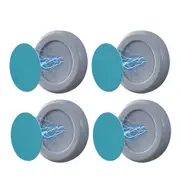 4/8pcs Magnetic Hooks Wall Mount Magnet Holder Hook For Remote Control-Gray
