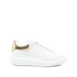 [Alexander Mcqueen] Alexander Mcqueen Oversized Leather Sneakers 39 IT WHITE/GOLD
