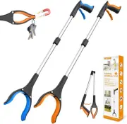 32" Grabber Reacher Tool, 2-Pack Foldable Reacher Grabber Pickup Tool with 360°