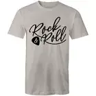 Men's Classic Rock And Roll Logo T-shirt - Rock N Roll Music Festival Tee Shirt