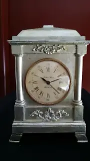 Brand New Shabby Chic Gold Mantel Clock