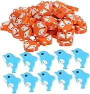 1 Set Cute Fox and Dolphin Shaped Erasers Novelty Artist Erasers for Drawing and Writing Fun School Supplies for Students Adorable Design for Pencil and Colored Pencil Use