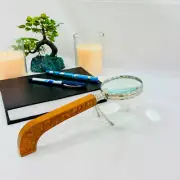 3 inch Brass Magnifier Magnifying Glass Lens for Reading, Soldering, jewelries,