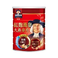 在飛比找大樹健康購物網優惠-【QUAKER 桂格】紅麴蕎麥健康大燕麥片(700g/罐)